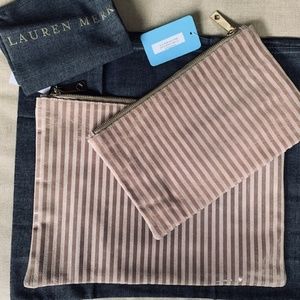 Lauren Merkin Ellie Striped Suede Dusk Pouch